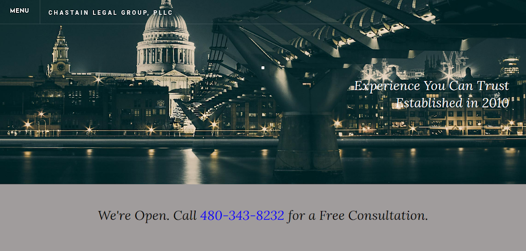 Chastain Legal Group, PLLC | 6020 E Brown Rd Suite B-106, Mesa, AZ 85205, USA | Phone: (480) 343-8232