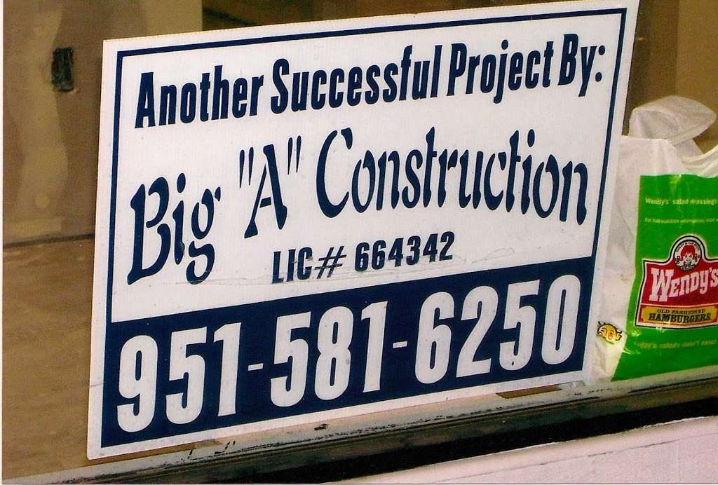 Big "A" Construction | 36491 Yamas Dr, Wildomar, CA 92595, USA | Phone: (661) 803-4872