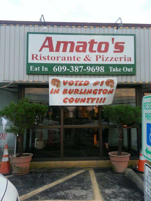 Amatos Pizzeria & Ristorante | 1300 US-130, Burlington, NJ 08016, USA | Phone: (609) 387-9698
