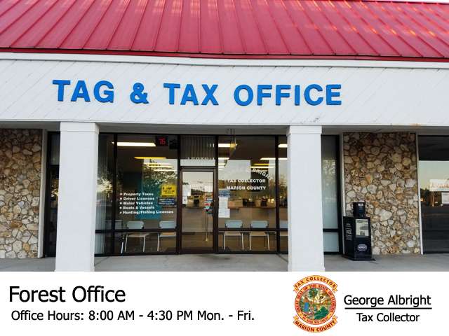 Marion County Tax Collector | 15956 FL-40, Silver Springs, FL 34488, USA | Phone: (352) 368-8200