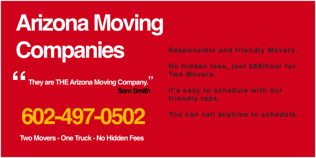 Arizona Home Moving | 24817 N 40th Ave, Glendale, AZ 85310, USA | Phone: (602) 497-0502