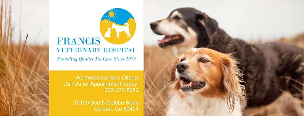 Francis Veterinary Hospital | 16199 S Golden Rd, Golden, CO 80401, USA | Phone: (303) 279-5952