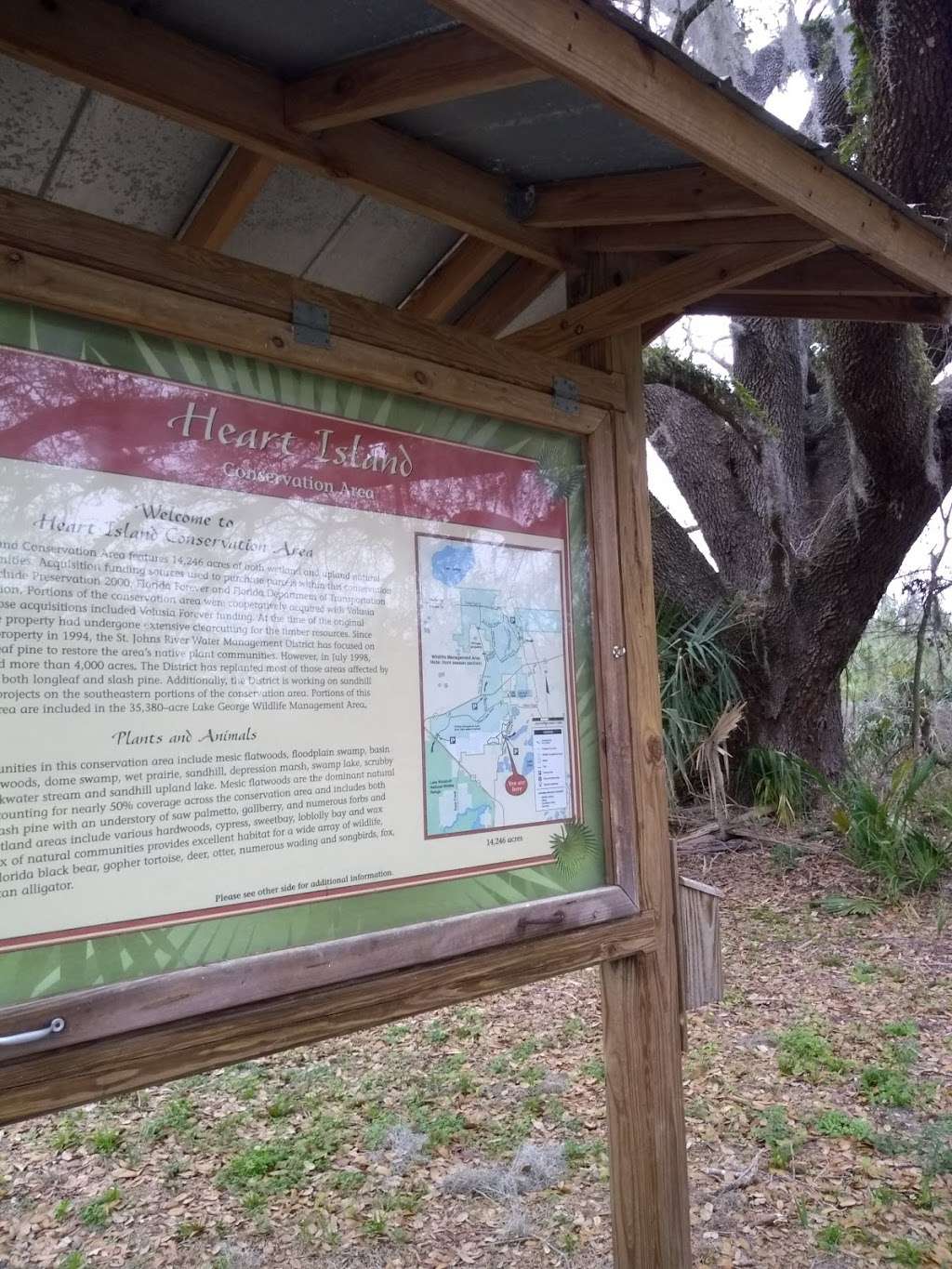 Heart Island Conservation Area Trailhead | 6350 Lake Winona Rd, De Leon Springs, FL 32130, USA | Phone: (386) 329-4404