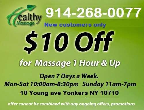 Healthy Massage | 10 Young Ave, Yonkers, NY 10710, USA | Phone: (914) 268-0077