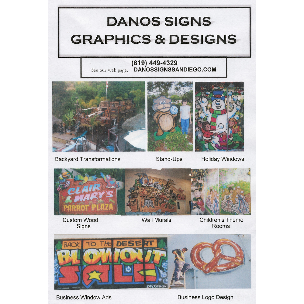 Danos Signs & Graphics | 831 Pamela Ln, El Cajon, CA 92020, USA | Phone: (619) 449-4326