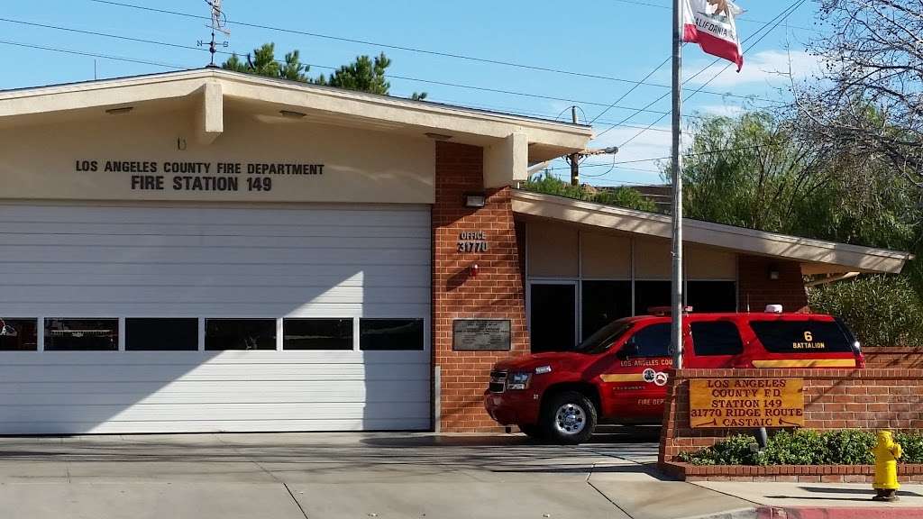 Los Angeles County Fire Dept. Station #149 | 31770 Ridge Rte Rd, Castaic, CA 91384, USA | Phone: (661) 257-3020