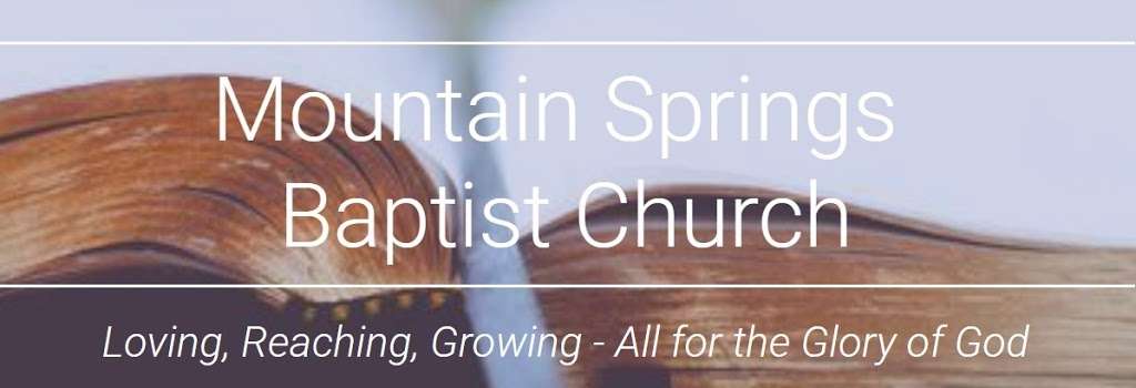 Mountain Springs Baptist Church | 2509 Mountain Springs Church Rd, Monroe, NC 28112, USA | Phone: (704) 764-3864