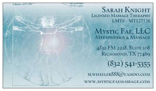 Mystic Fae Metaphysics & Massage | 4832 FM 2218 Rd Ste 108, Richmond, TX 77469 | Phone: (832) 541-5355