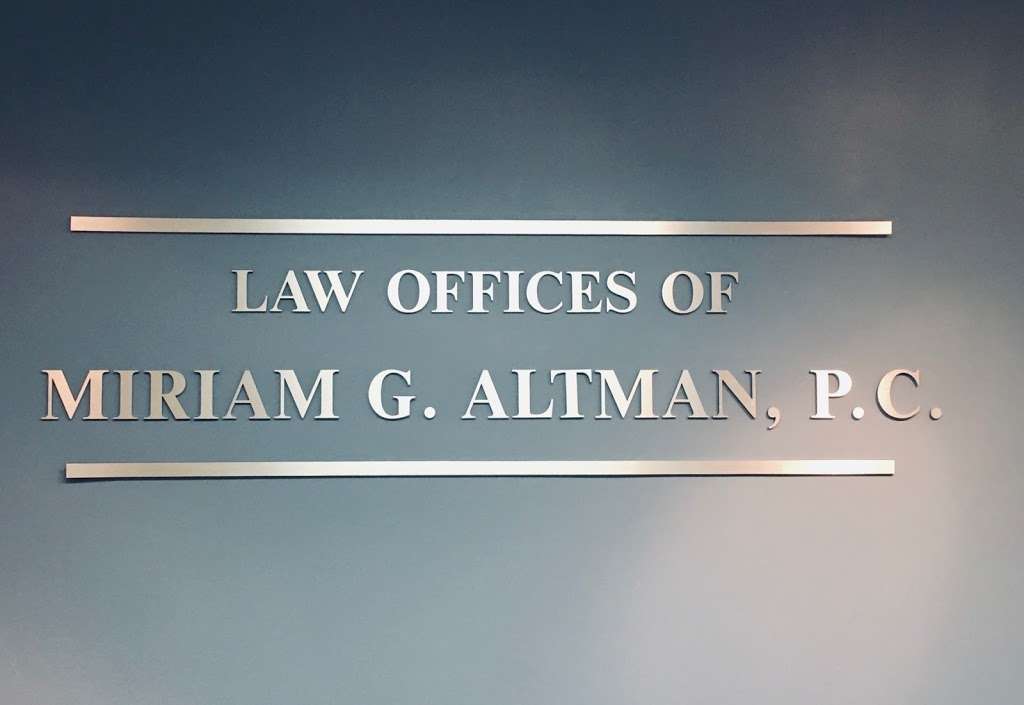 The Law Offices of Miriam G. Altman, P.C. | 57 Bedford St Suite 106, Lexington, MA 02420 | Phone: (781) 862-4448