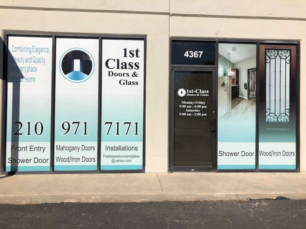 1st-class doors & glass, LLC | 4367 Rittiman Rd, San Antonio, TX 78218, USA | Phone: (210) 971-7171