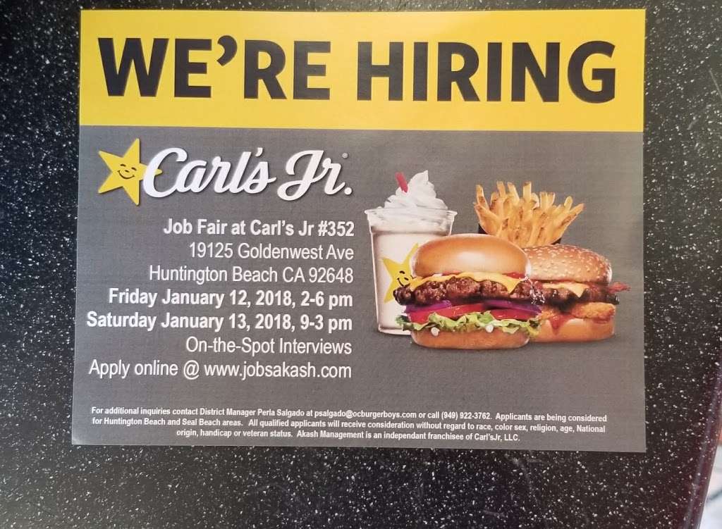 Carls Jr. | 9022 Adams Ave, Huntington Beach, CA 92646 | Phone: (714) 968-1934