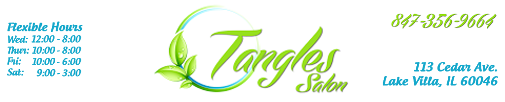 Tangles Salon | 113 Cedar Ave, Lake Villa, IL 60046, USA | Phone: (847) 356-9664