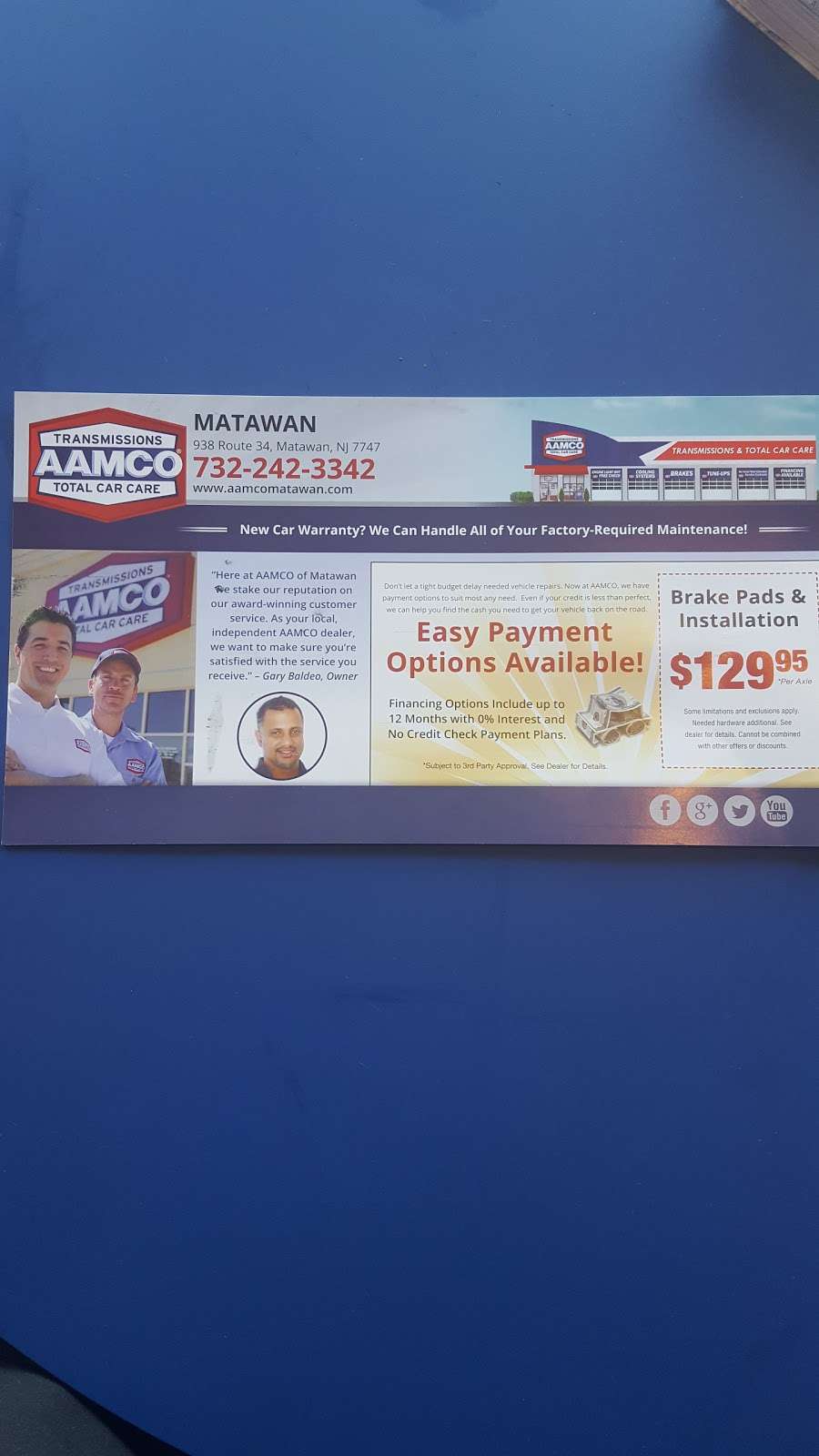AAMCO Transmissions & Total Car Care | 310 NJ-36, Hazlet, NJ 07730, USA | Phone: (732) 566-2299