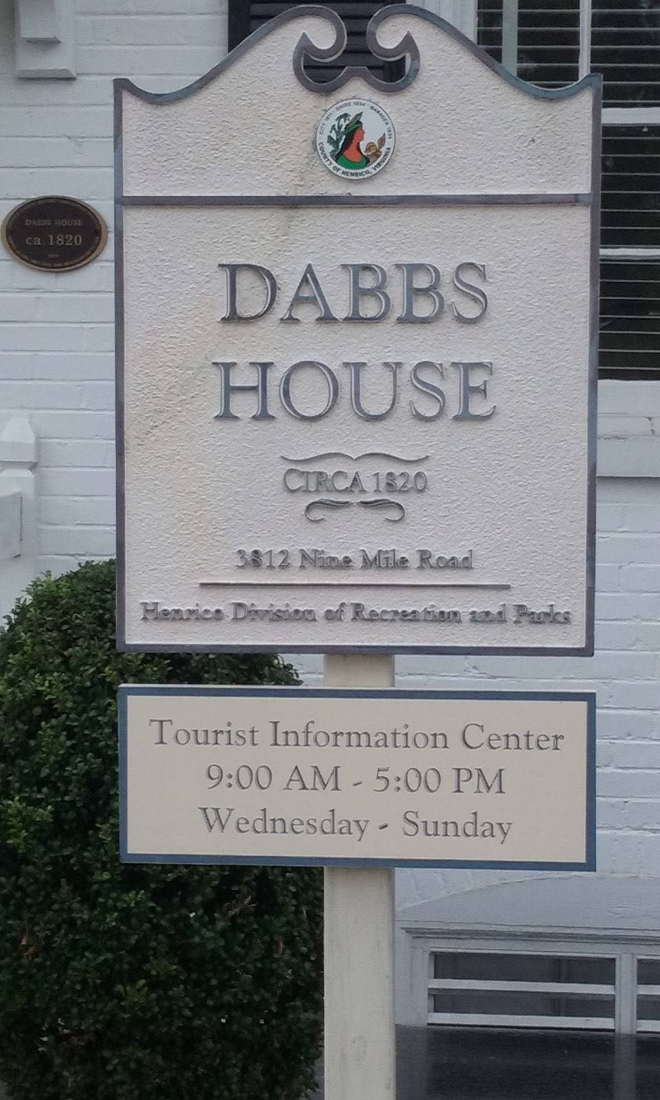 Dabbs House Museum and Tourist Information Center | 3812 Nine Mile Rd, Richmond, VA 23223, USA | Phone: (804) 652-3406