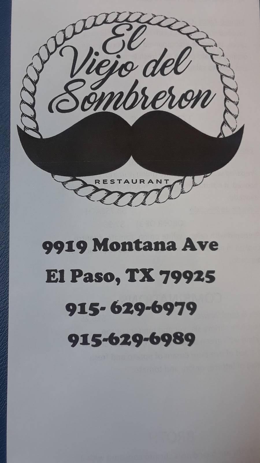 El Viejo del Sombreron | El Paso, TX 79925, USA | Phone: (915) 629-6979