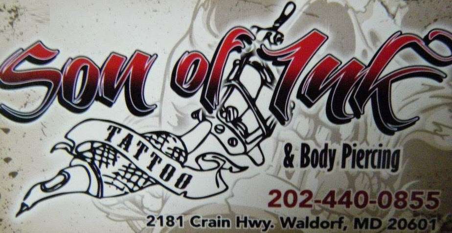 Son Of Ink Tattoos & Body Piercing | 2181 Crain Hwy, Waldorf, MD 20601 | Phone: (202) 440-0855