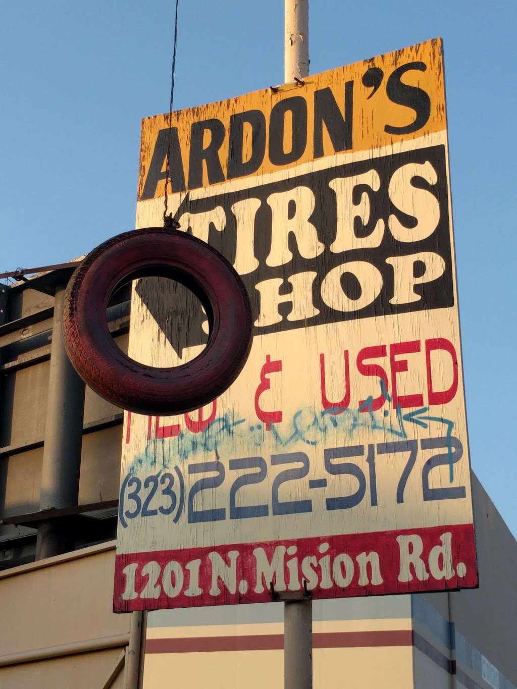 Ardons Tires | 1201 N Mission Rd, Los Angeles, CA 90033, USA | Phone: (323) 598-6841