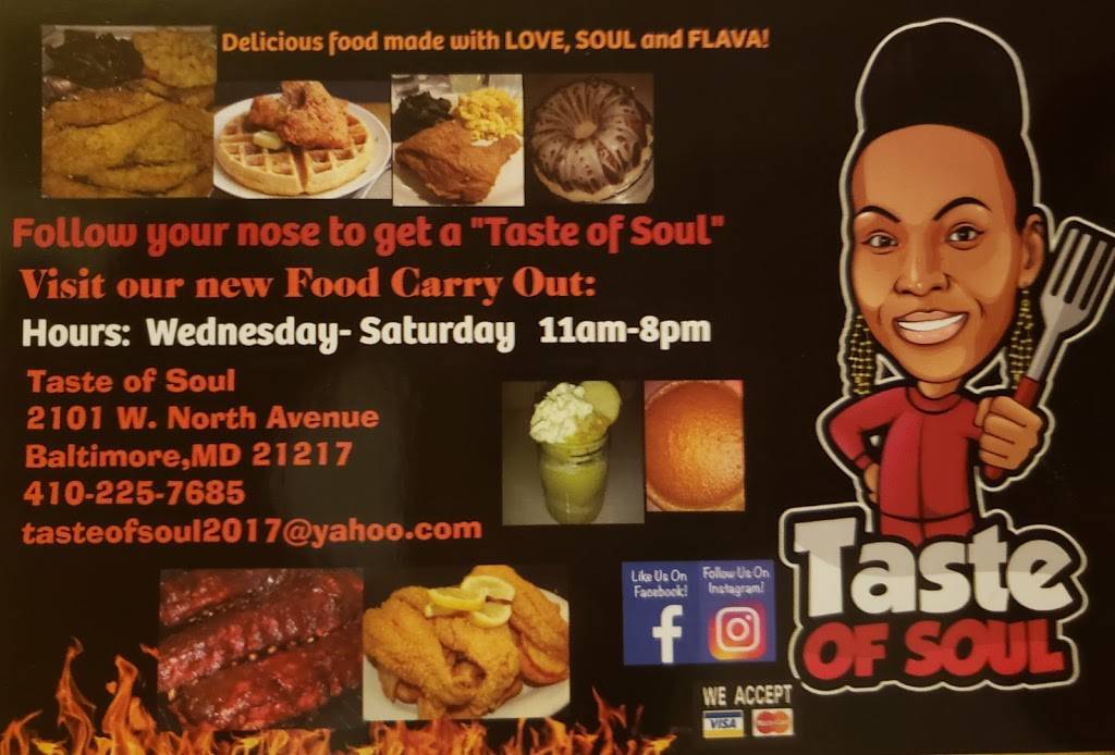 Taste of Soul food Carry-Out | 2101 W North Ave, Baltimore, MD 21217 | Phone: (410) 225-7685