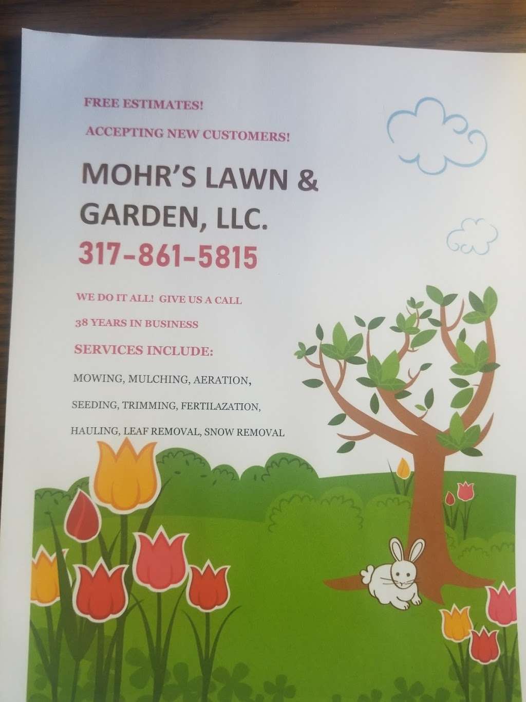 Mohrs Lawn & Garden LLC | 10280 N Pumpkinvine Rd, Fountaintown, IN 46130 | Phone: (317) 861-5815