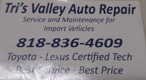 Tris Valley Auto Repair | 20600 Cantlay St, Canoga Park, CA 91306, USA | Phone: (818) 836-4609