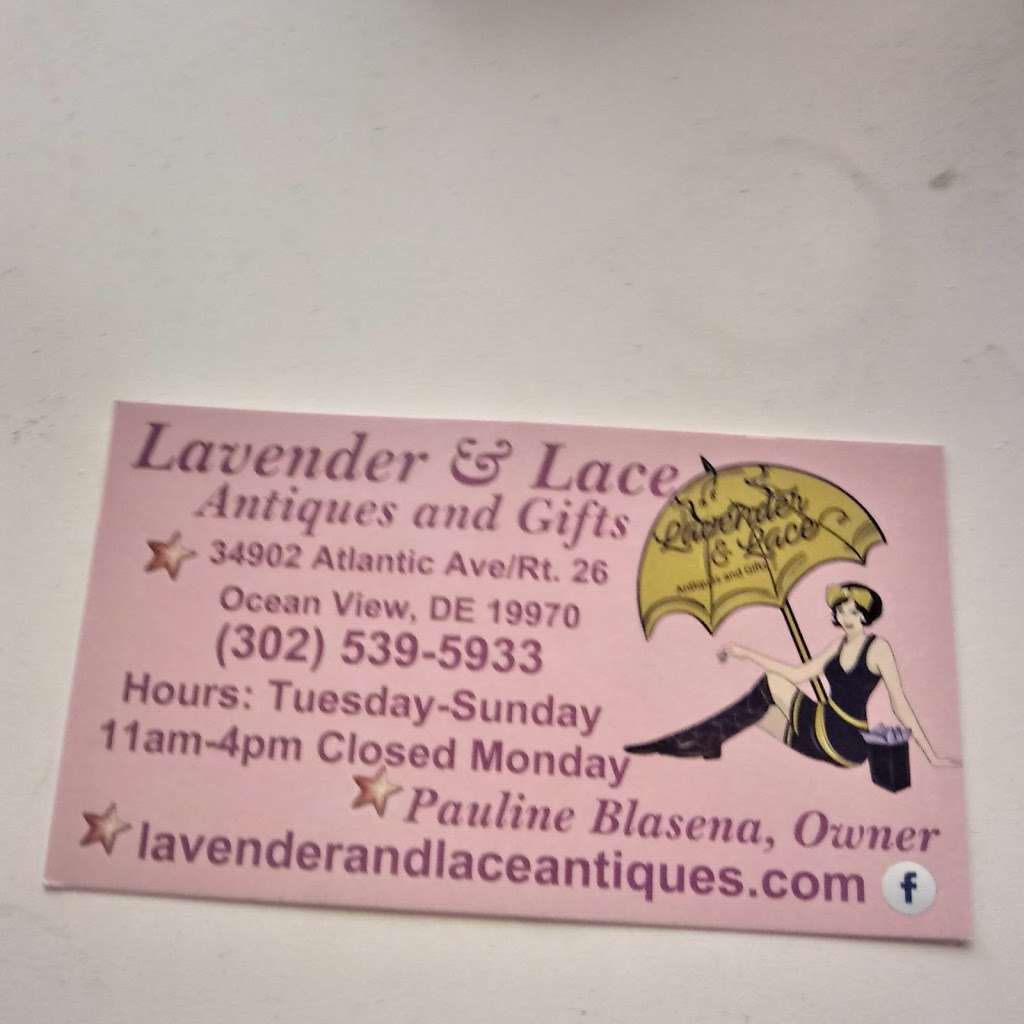 Lavender & Lace Antiques and Gifts | 34902 Atlantic Ave, Ocean View, DE 19970, USA | Phone: (302) 539-5933
