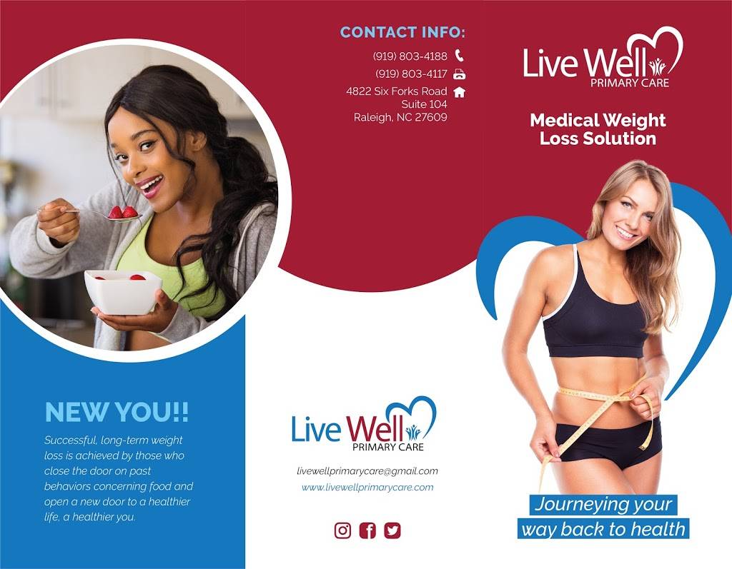 Live Well Primary Care | 4822 Six Forks Rd #104, Raleigh, NC 27609, USA | Phone: (919) 803-4188
