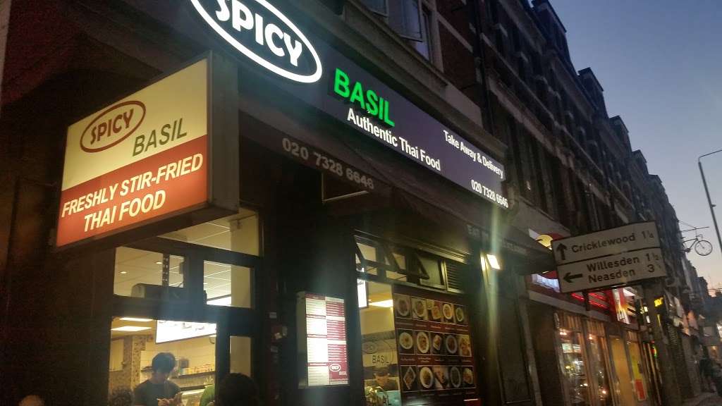 Spicy Basil | 165 Kilburn High Rd, London NW6 7HY, UK | Phone: 020 7328 6646