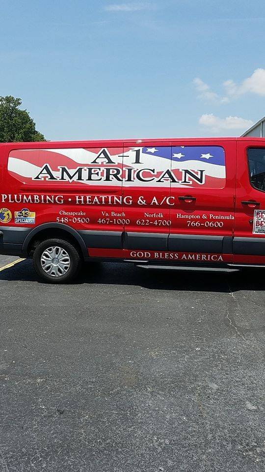 A-1 American Plumbing, Heating, and Air Conditioning - Virginia  | 1620 Centerville Turnpike STE 113, Virginia Beach, VA 23464, USA | Phone: (757) 425-2400