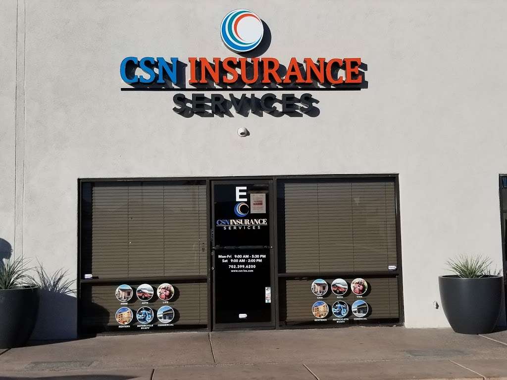 CSN Insurance Services | 1820 E Lake Mead Blvd suite e, North Las Vegas, NV 89030 | Phone: (702) 399-6200