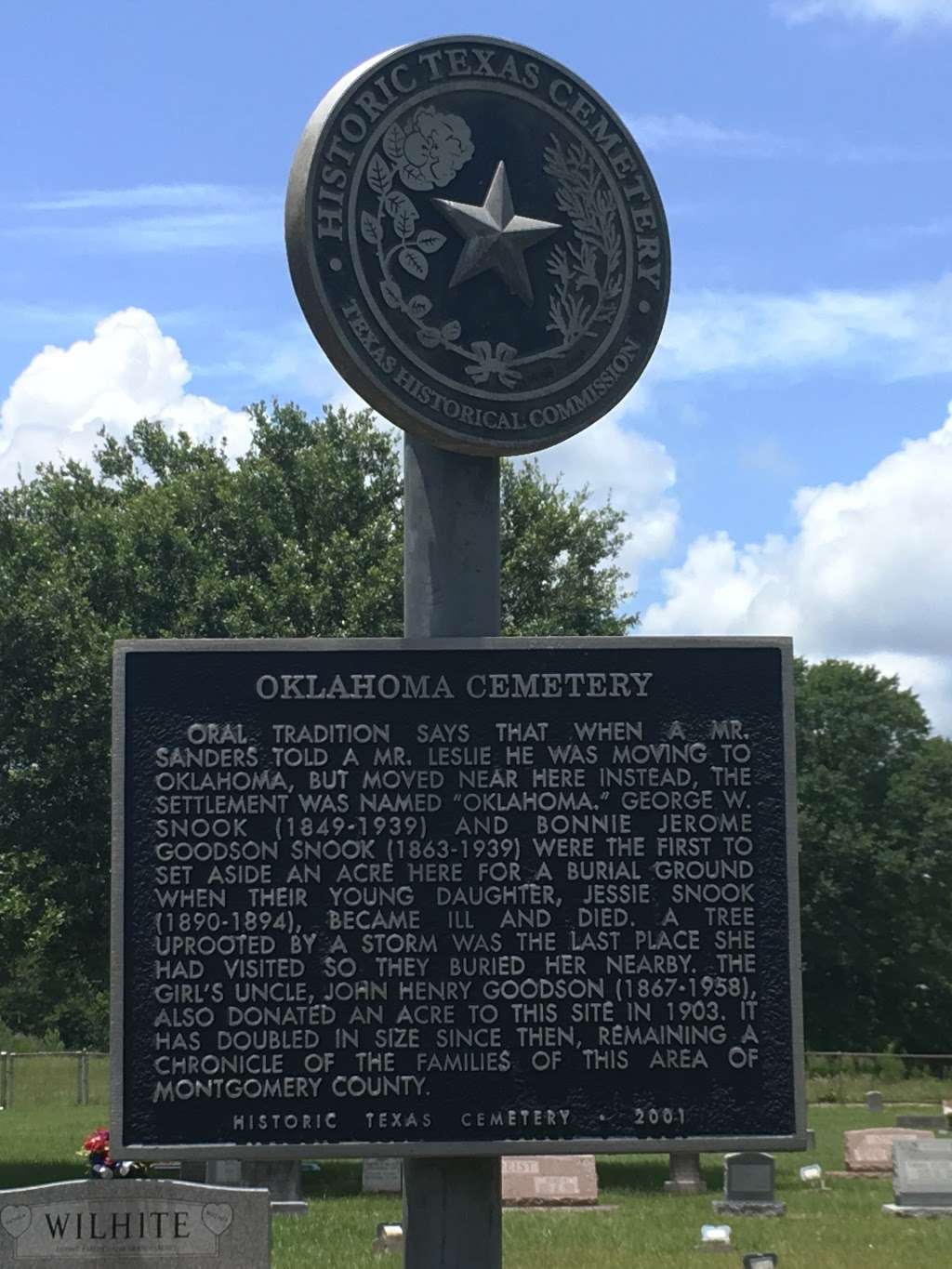 Oklahoma Cemetery | Hufsmith Conroe Rd, Magnolia, TX 77354, USA