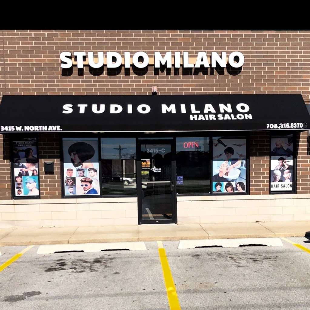 Studio Milano Hair Salon | 3415 W North Ave, Melrose Park, IL 60160, USA | Phone: (708) 316-8370