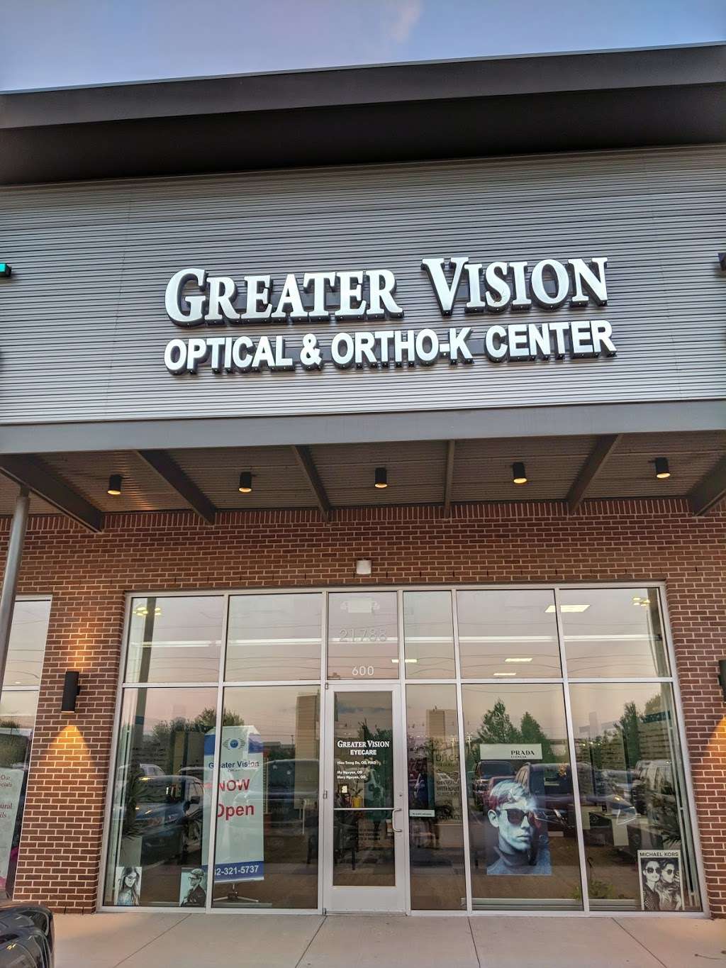 Greater Vision Eye Care | 21788 Katy Fwy #600, Katy, TX 77449, USA | Phone: (832) 321-5737