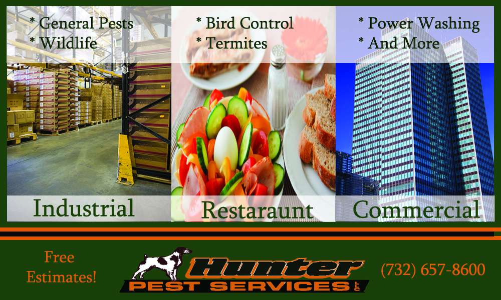 Hunter Pest Services | 1463 Ridge Ave, Jackson, NJ 08527, USA | Phone: (732) 657-8600