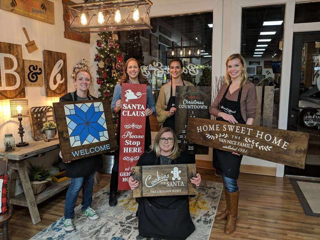 Board and Brush Creative Studio - Leavenworth | 207-B Delaware St, Leavenworth, KS 66048 | Phone: (913) 583-4222