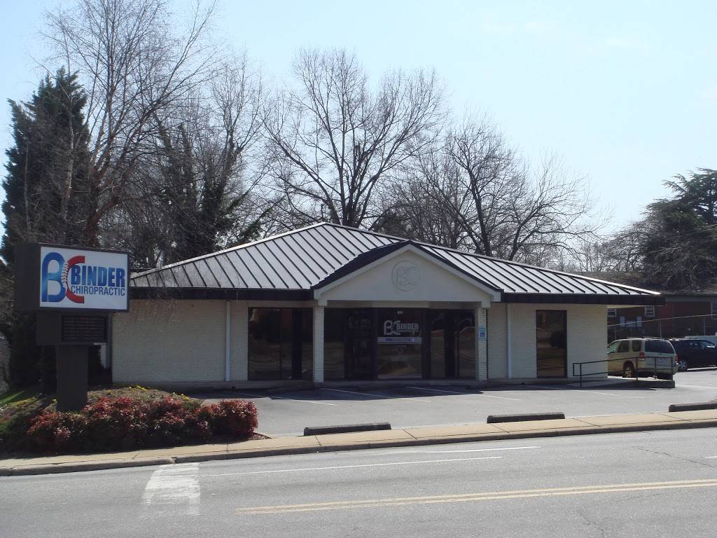 Binder Chiropractic | 414 E Front St, Statesville, NC 28677, USA | Phone: (704) 873-2831