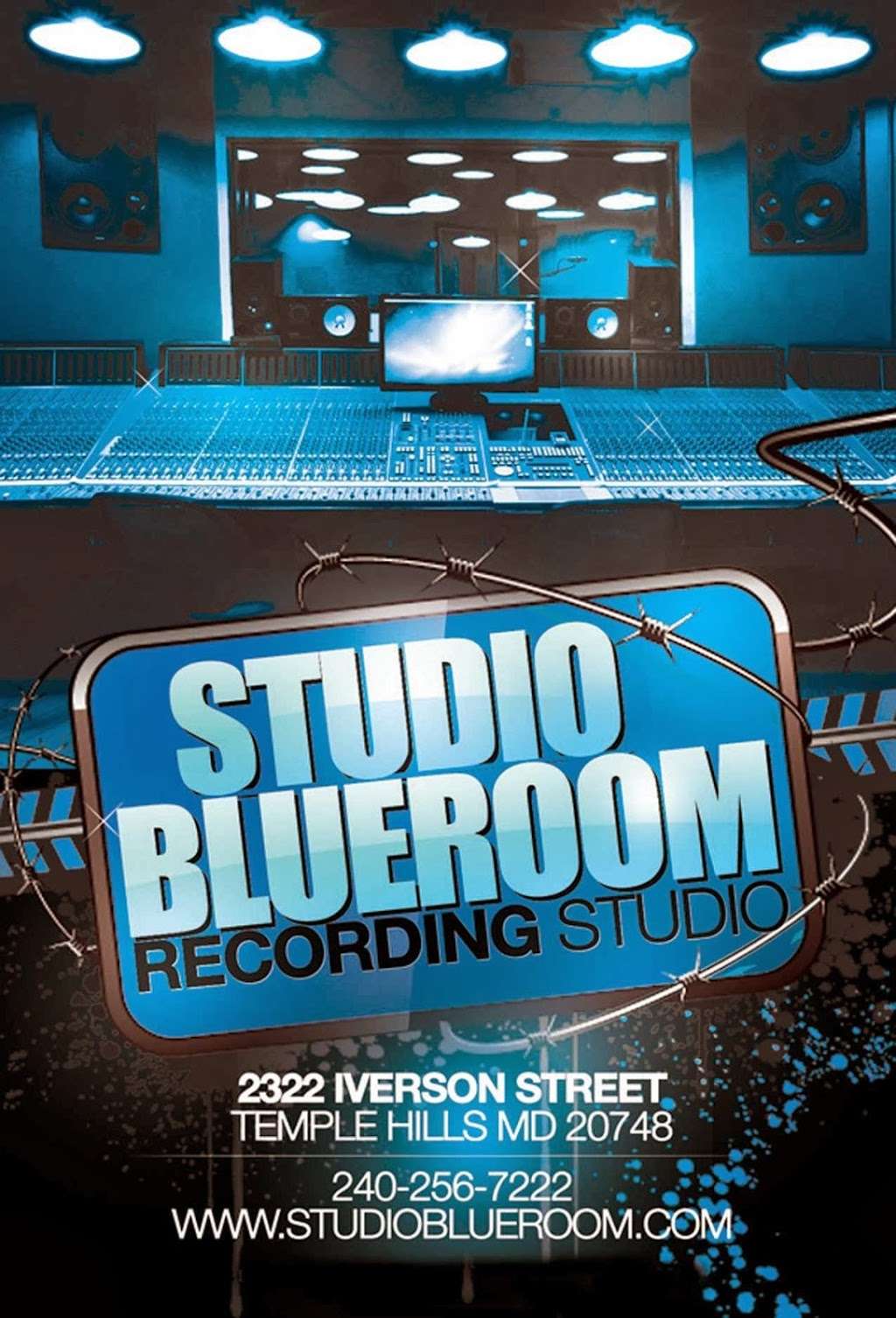 Studio Blueroom Recording Studio | 2322 Iverson St, Hillcrest Heights, MD 20748 | Phone: (240) 256-7222