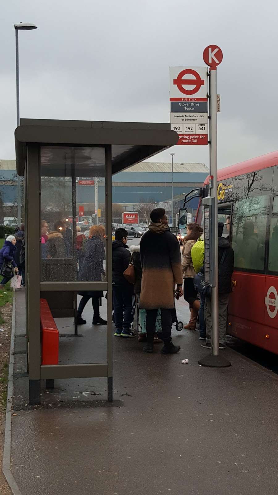 Glover Drive Tesco (Stop K) | London N18 3HF, UK