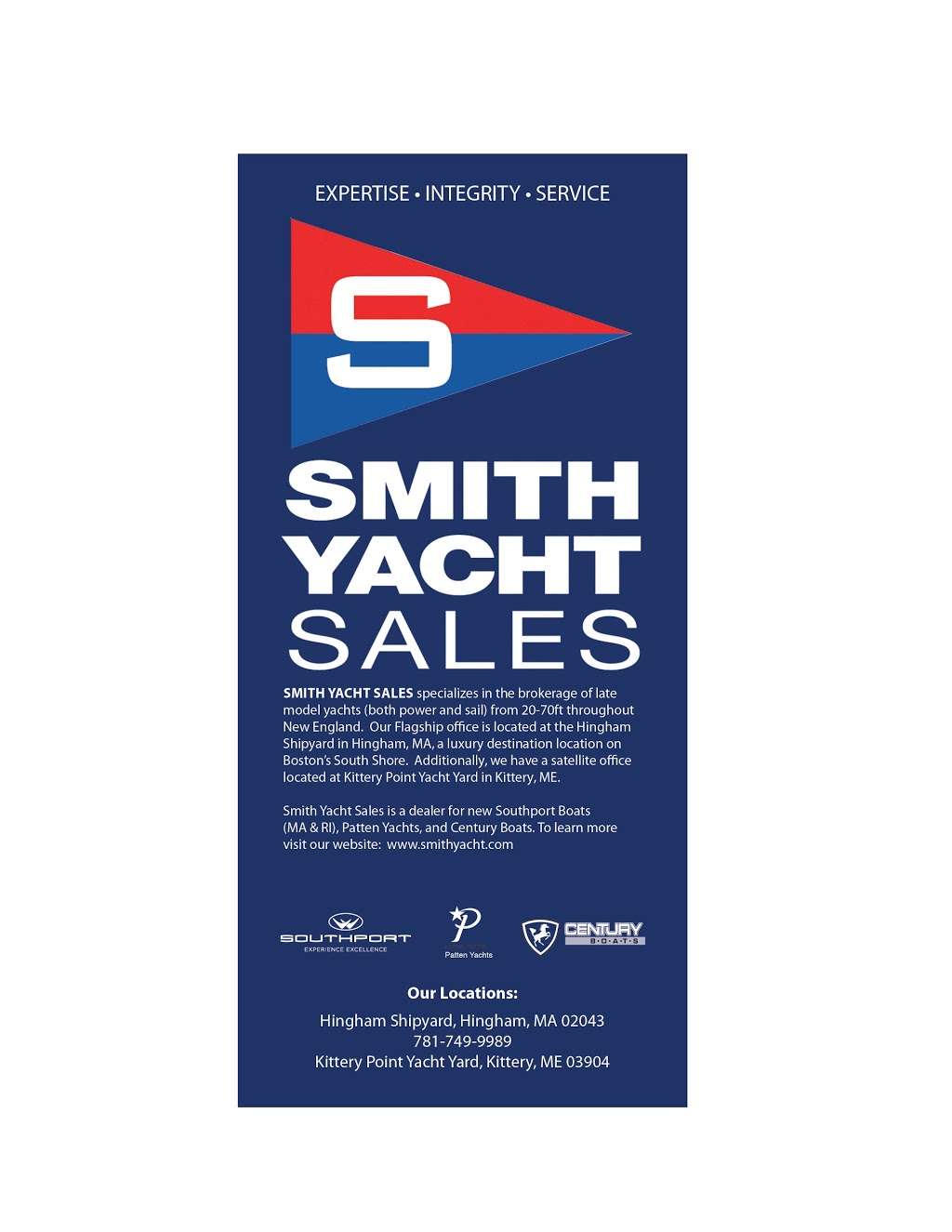 Smith Yacht Sales | 24 Shipyard Dr, Hingham, MA 02043, USA | Phone: (781) 749-9989