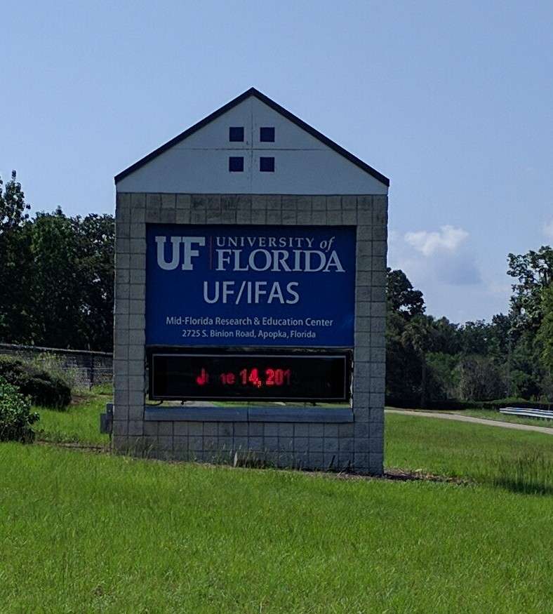 UF/IFAS Mid-Florida Research & Education Center | 2725 S Binion Rd, Apopka, FL 32703, USA | Phone: (407) 884-2034