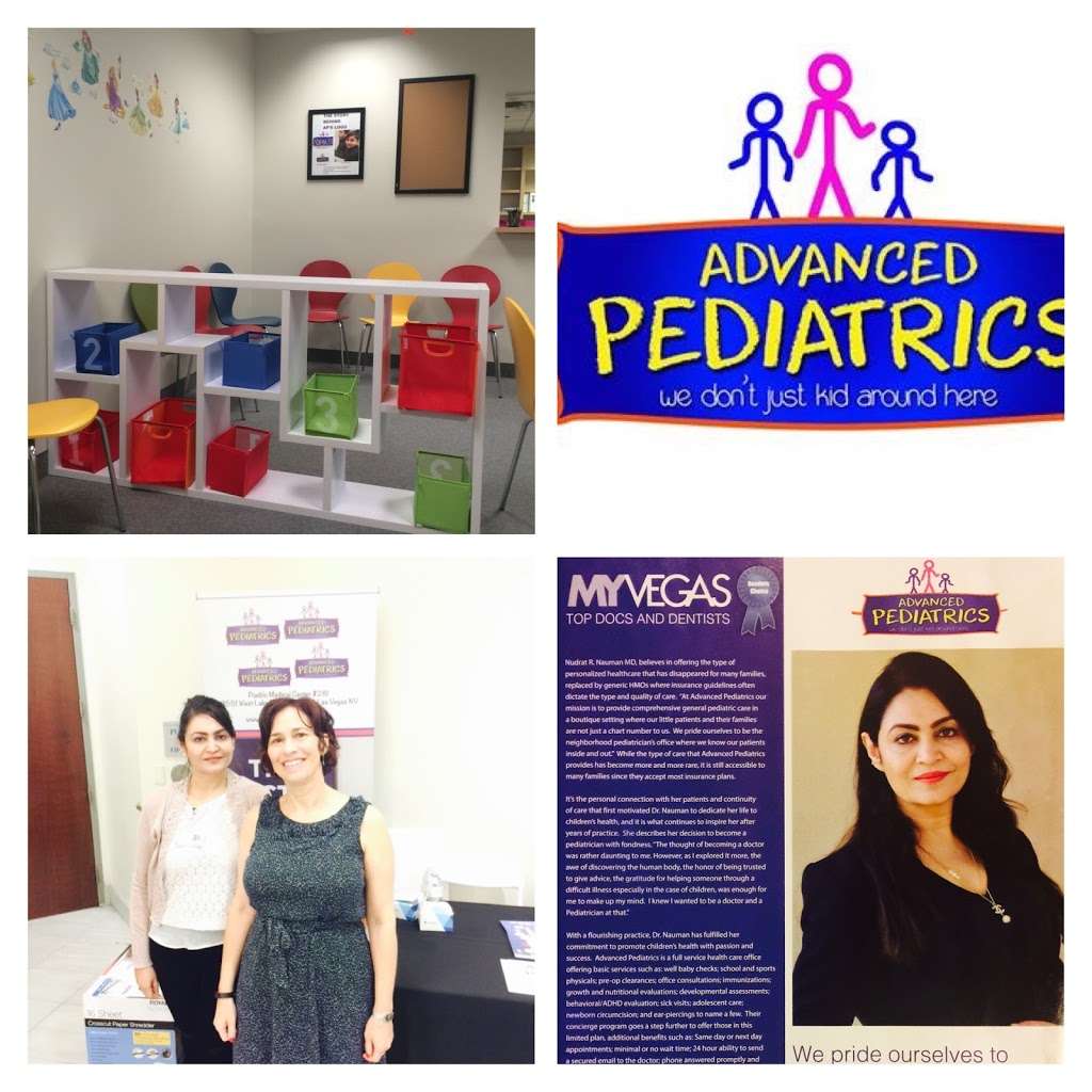 Advanced Pediatrics: Nudrat Nauman, MD | 8551 W Lake Mead Blvd #180, Las Vegas, NV 89128, USA | Phone: (702) 750-1230