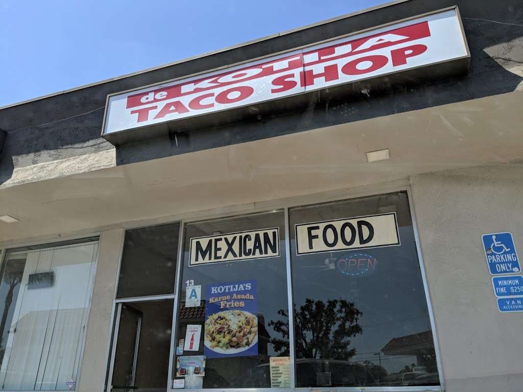 De Kotija Taco Shop | 13 E Naples St, Chula Vista, CA 91911, USA | Phone: (619) 422-8733