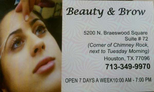 Beauty & Brow | 5300 N Braeswood Blvd, Houston, TX 77096 | Phone: (713) 349-9970