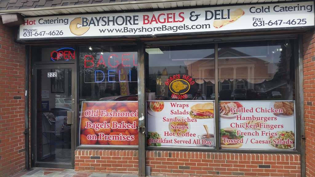 Bayshore Bagels Deli | 222 5th Ave, Bay Shore, NY 11706, USA | Phone: (631) 647-4626