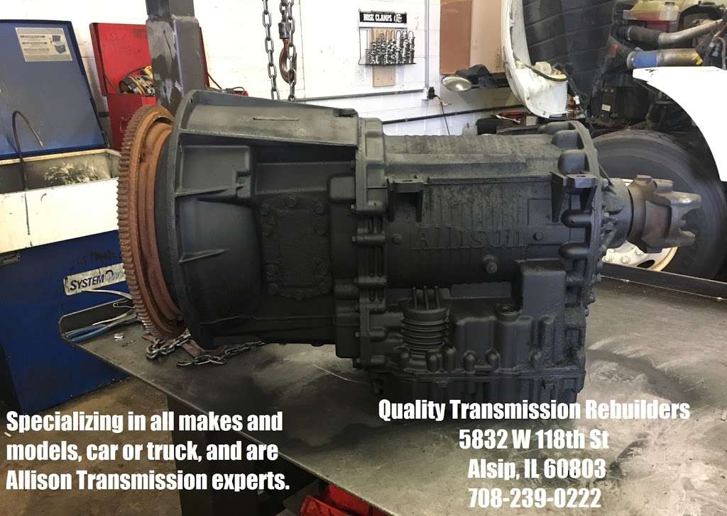 Quality Transmission Rebuilders | 5832 W 118th St, Alsip, IL 60803 | Phone: (708) 239-0222