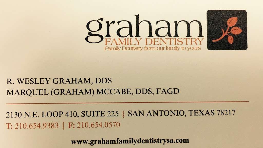 Graham & McCabe Family Dentistry | 2130 NE Interstate 410 Loop #225, San Antonio, TX 78217, USA | Phone: (210) 654-9383