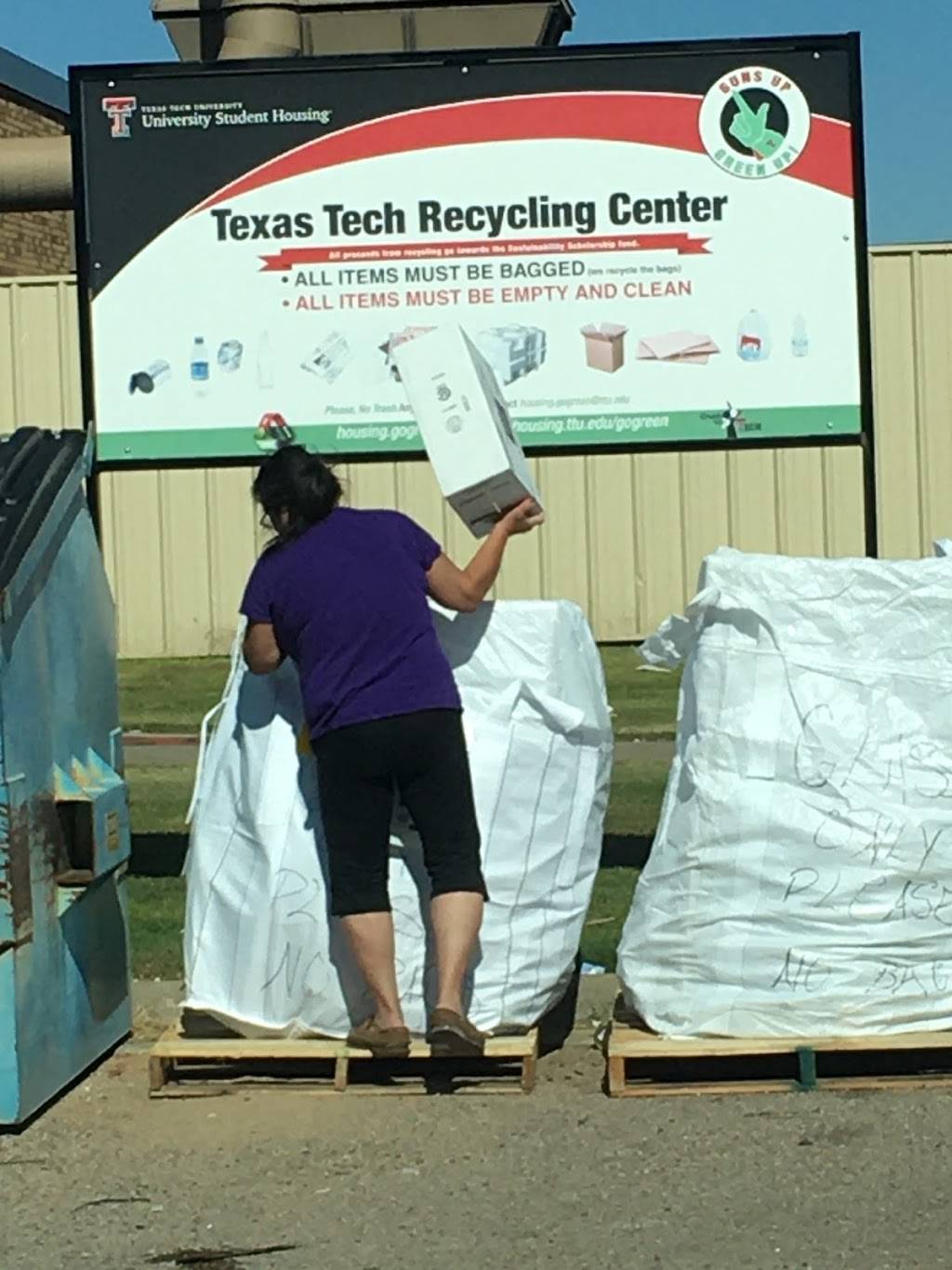 Texas Tech University Recycling Center | Physical Plant Annex,, Lubbock, TX 79409, USA | Phone: (806) 834-7572