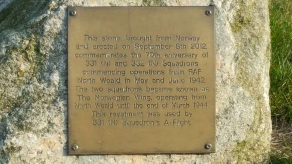 Norwegian Wing Memorial, | North Weald Airfield, Merlin Way, North Weald Bassett, Epping CM16 6HR, UK