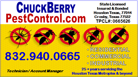 Chuck Berry Pest Control | 122 Antionette Ln, Crosby, TX 77532 | Phone: (832) 940-0665