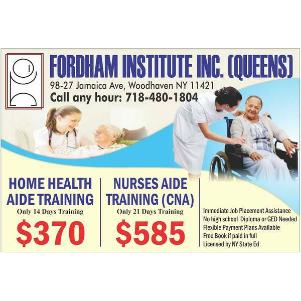 Fordham Institute Inc. | 9827 Jamaica Ave, Woodhaven, NY 11421, USA | Phone: (718) 480-1804