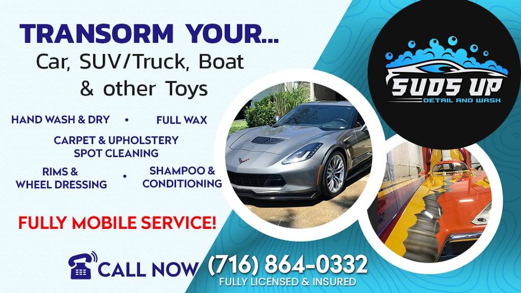 Suds Up Mobile Detailing & Wash - Buffalo | 130 Greenfield St, Buffalo, NY 14214, USA | Phone: (716) 864-0332